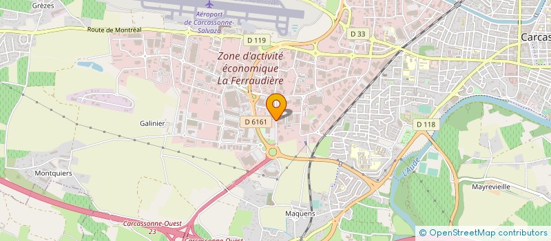 localisation de l'entreprise LVU INVEST à CARCASSONNE