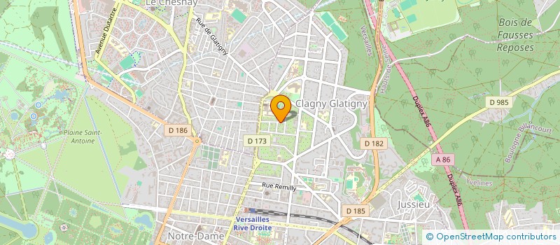 localisation de l'entreprise LVUI IMMO à VERSAILLES