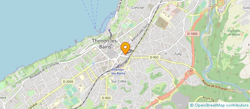 localisation de l'entreprise LVUVE EXTENSIONS à THONON-LES-BAINS
