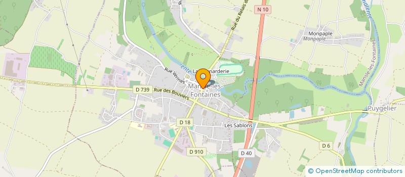 localisation de l'entreprise LVV-CONSTRUCTION à MANSLE-LES-FONTAINES