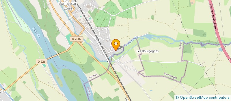 localisation de l'entreprise LVW à BONNY-SUR-LOIRE
