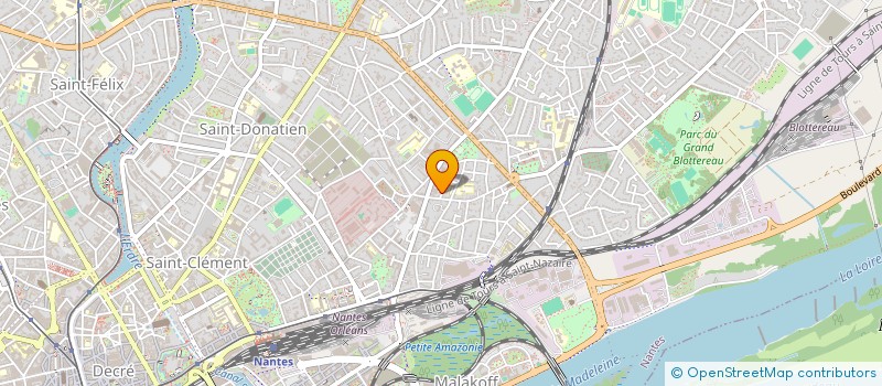 localisation de l'entreprise LVX IMMOBILIER à NANTES