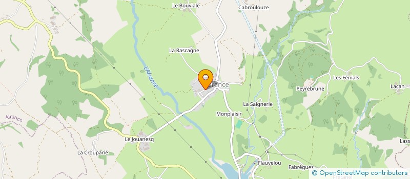 localisation de l'entreprise LVZ  ALRANCE