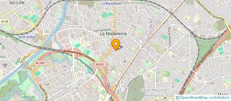 localisation de l'entreprise LW CONSEIL & MEDIAS à LA MADELEINE