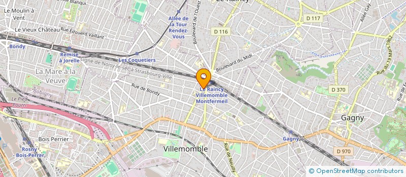 localisation de l'entreprise LW DISTRIBUTION  VILLEMOMBLE