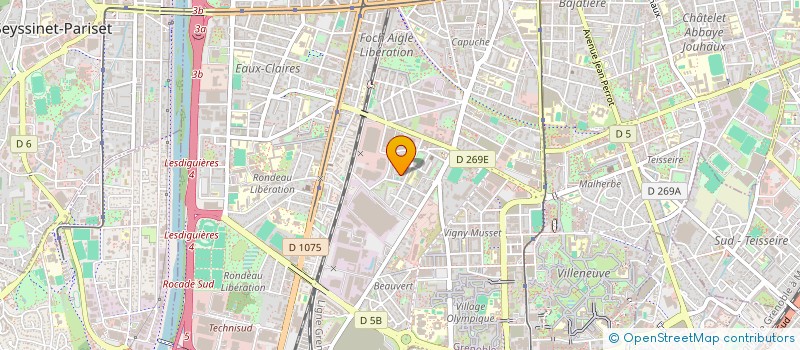 localisation de l'entreprise LW FACADES à GRENOBLE