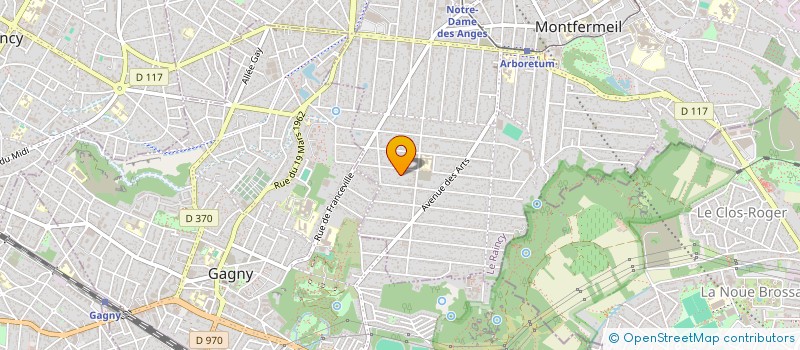 localisation de l'entreprise LW FIBRE à MONTFERMEIL
