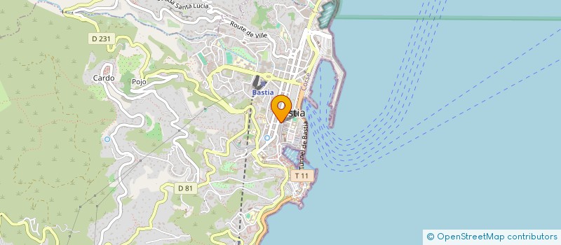 localisation de l'entreprise LW FINANCE ET COURTAGE à BASTIA