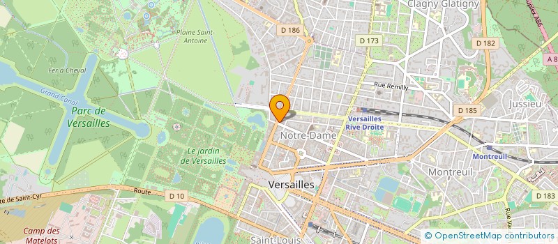 localisation de l'entreprise LW INVEST à VERSAILLES