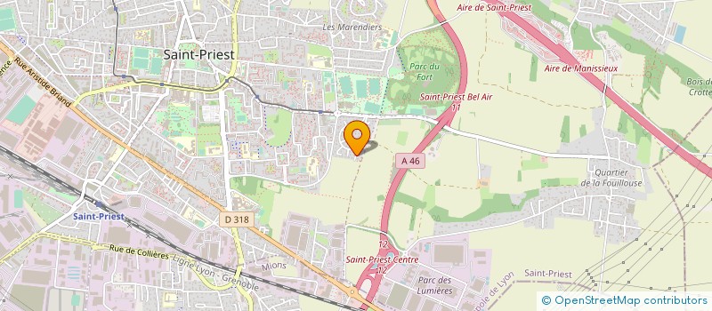 localisation de l'entreprise LW VIP TAXI à BRON