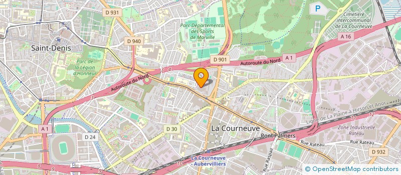 localisation de l'entreprise LWC  LA COURNEUVE