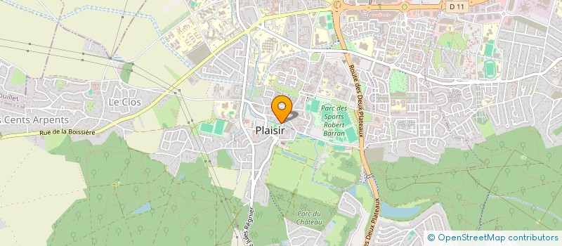 localisation de l'entreprise LWH  PLAISIR