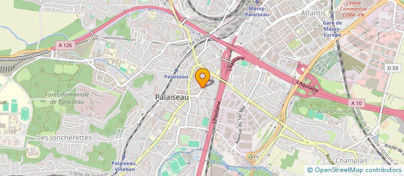 localisation de l'entreprise LWM COMMERCE à PALAISEAU