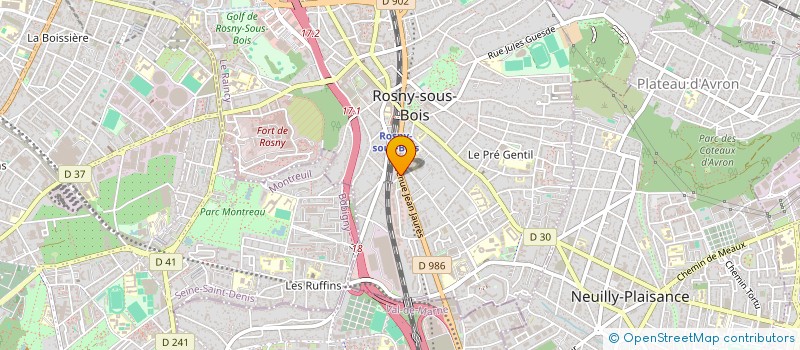 localisation de l'entreprise LWS EVOLUTION à ROSNY-SOUS-BOIS