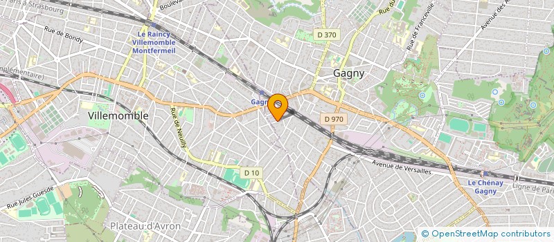localisation de l'entreprise LX  GAGNY