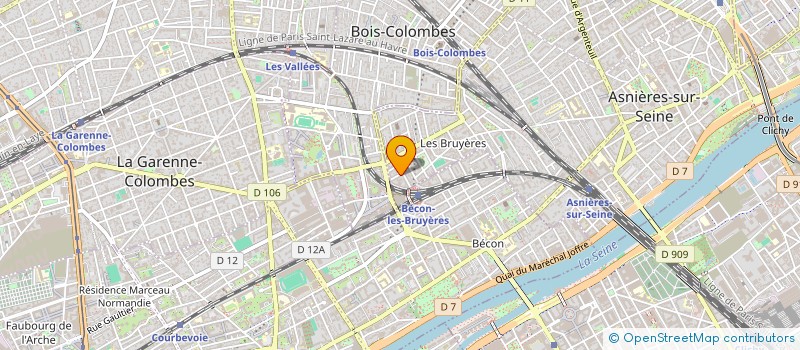 localisation de l'entreprise LX ASPIRE CONSEIL  ASNIERES-SUR-SEINE