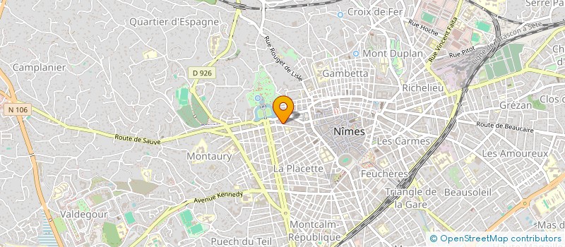 localisation de l'entreprise LX MARKET  NIMES