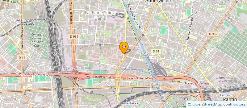 localisation de l'entreprise LX MODA  AUBERVILLIERS