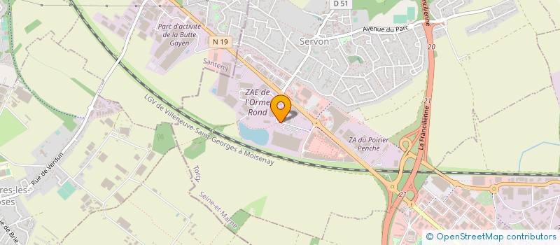 localisation de l'entreprise LX PANTOS FRANCE à SERVON