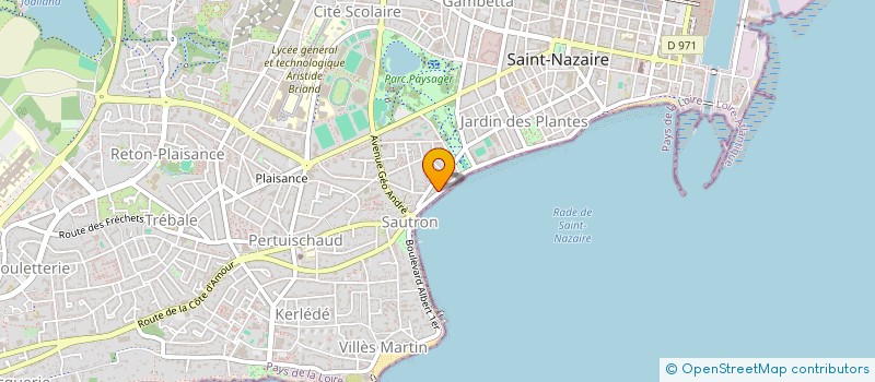 localisation de l'entreprise LX VILLES-MARTIN  SAINT-NAZAIRE