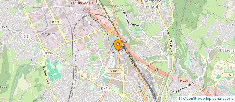 localisation de l'entreprise LXC PARTICIPATIONS à CHAMBERY