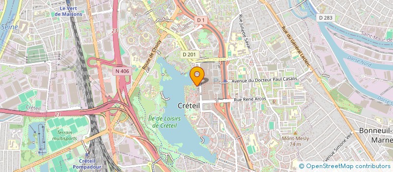 localisation de l'entreprise LXD CORP  CRETEIL