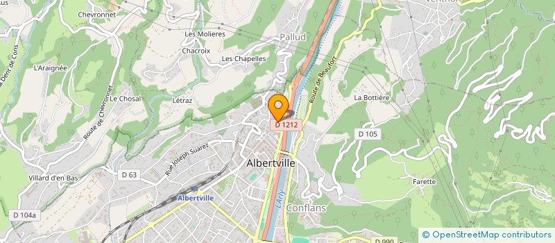 localisation de l'entreprise LXR DISTRIBUTION  ALBERTVILLE