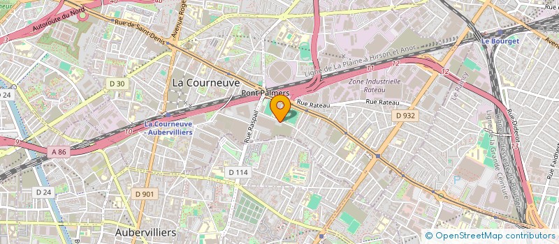 localisation de l'entreprise LXS BATIMENT à LA COURNEUVE