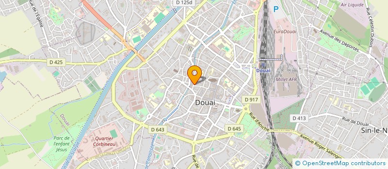 localisation de l'entreprise LXVI AVOCATS à DOUAI