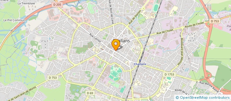 localisation de l'entreprise LY CONCEPT à CHALLANS