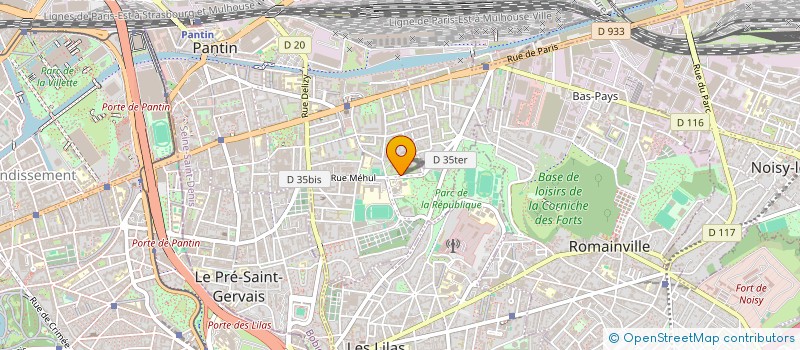 localisation de l'entreprise LY TRANSPORT  PANTIN