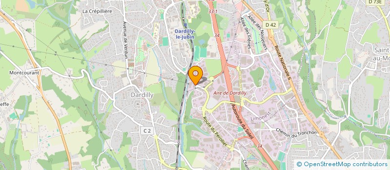 localisation de l'entreprise LY&VA  DARDILLY