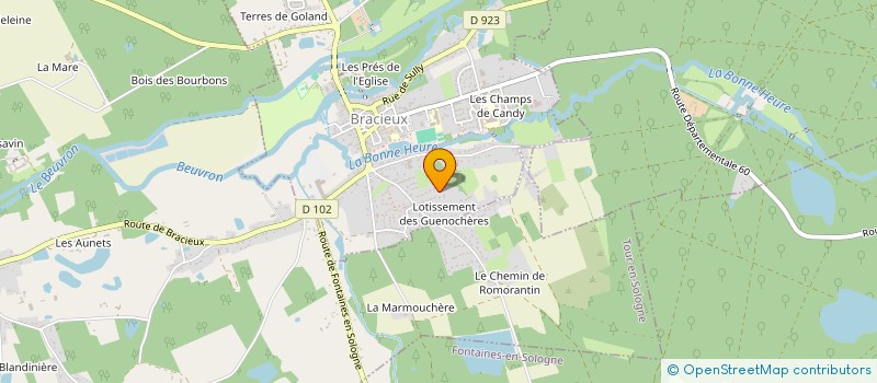 localisation de l'entreprise LY1  BRACIEUX