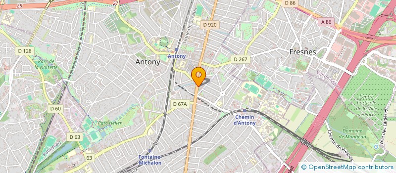localisation de l'entreprise LY68 à ANTONY