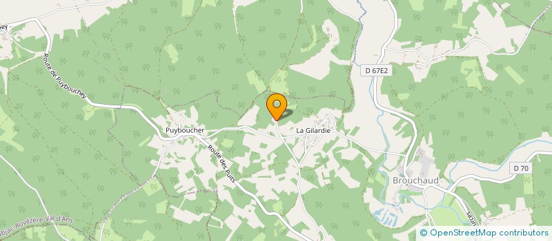 localisation de l'entreprise LYA CIE  BROUCHAUD