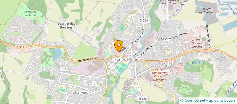 localisation de l'entreprise LYA IMMOBILIER  PONT-DE-CHERUY