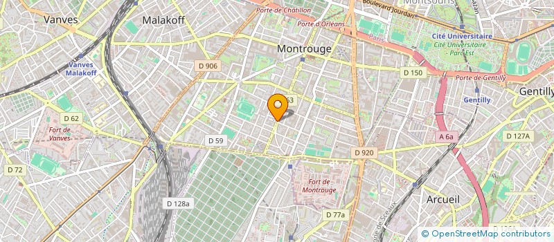 localisation de l'entreprise LYA.Z à MONTROUGE