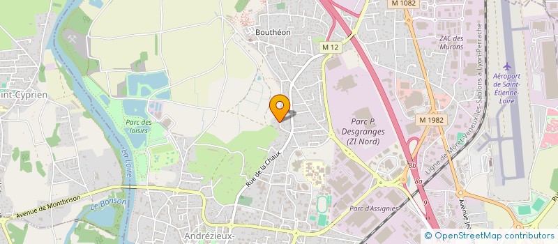 localisation de l'entreprise LYAM  ANDREZIEUX-BOUTHEON