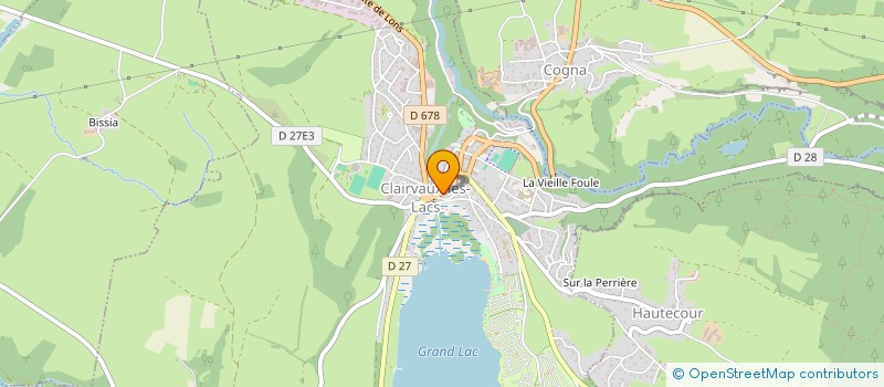 localisation de l'entreprise LYAM à CLAIRVAUX-LES-LACS