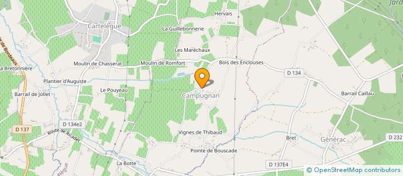 localisation de l'entreprise LYANA  CAMPUGNAN