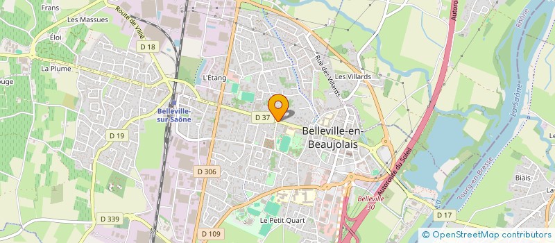 localisation de l'entreprise LYANA  BELLEVILLE-EN-BEAUJOLAIS