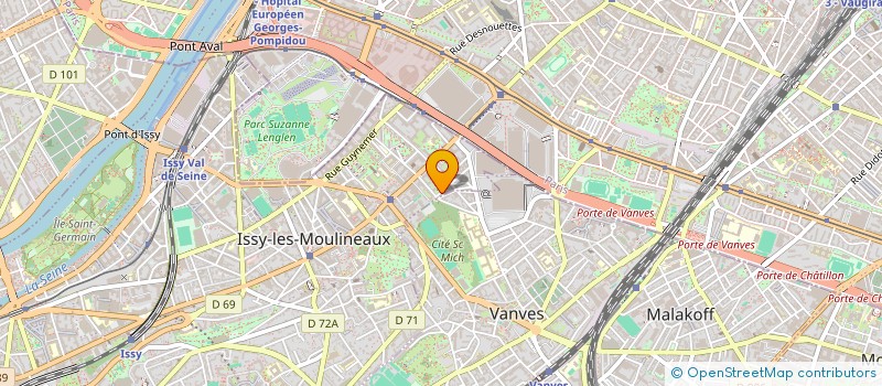 localisation de l'entreprise LYANCE à ISSY-LES-MOULINEAUX