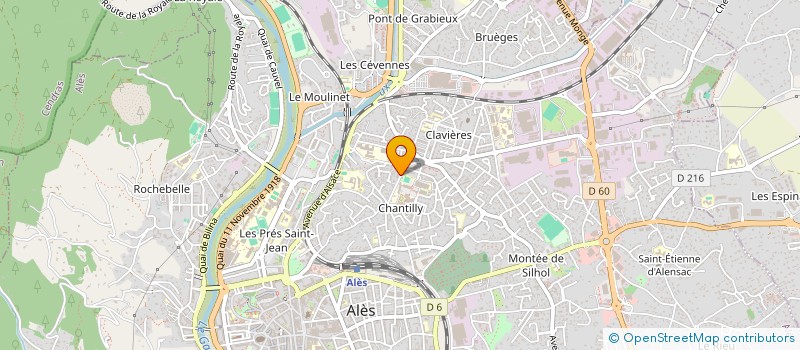 localisation de l'entreprise LYANN  ALES