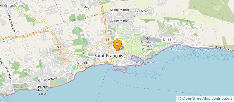 localisation de l'entreprise LYANNAJ MASS 118  SAINT-FRANCOIS