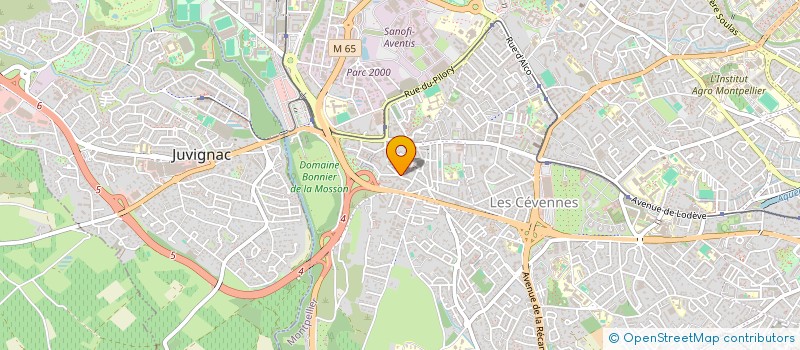 localisation de l'entreprise LYANNAJ34 à MONTPELLIER