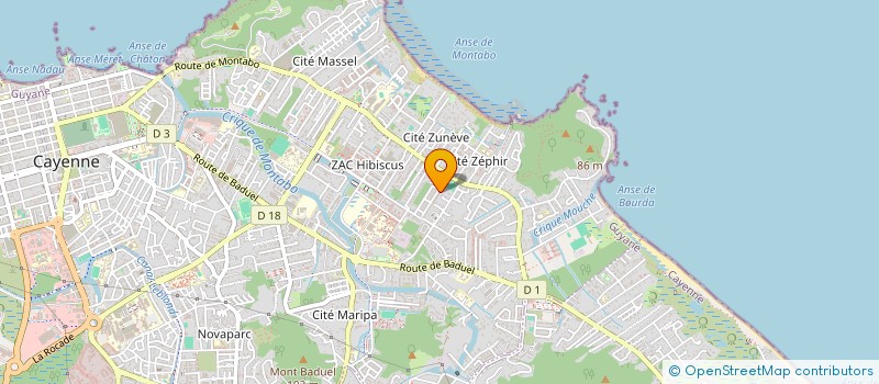 localisation de l'entreprise LYAP  CAYENNE