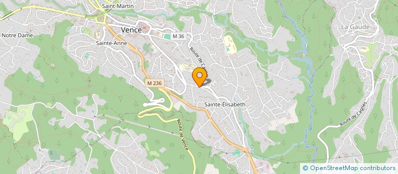 localisation de l'entreprise LYATIS  VENCE