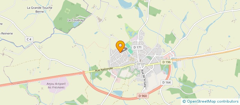 localisation de l'entreprise LYAUDIX  CORON