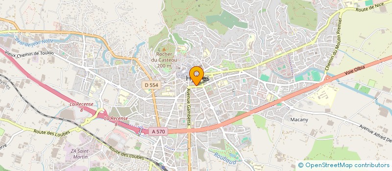 localisation de l'entreprise LYAUTEY à HYERES