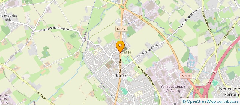 localisation de l'entreprise LYAUTEY à RONCQ